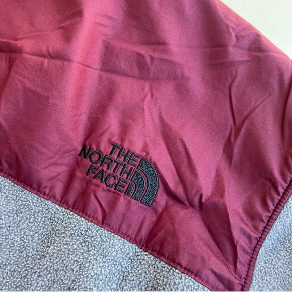 The North Face Burgundy and Gray Denali 1/4 Zip Fleece Jacket Men Size L - Picture 4 of 9
